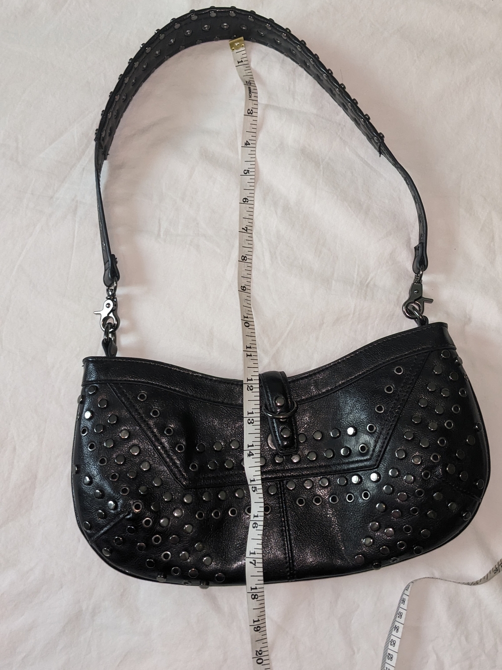 Zara Black Studded Women’s Shoulder Bag - Picture 7 of 8